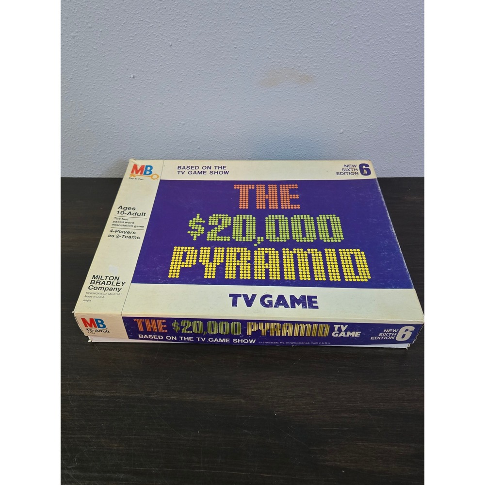 Vintage Milton Bradley The$20,000 Pyramid TV Game 6th Edition 4404 Complete 1974